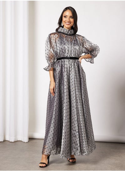 Buy Polka Dot Maxi Dress in UAE