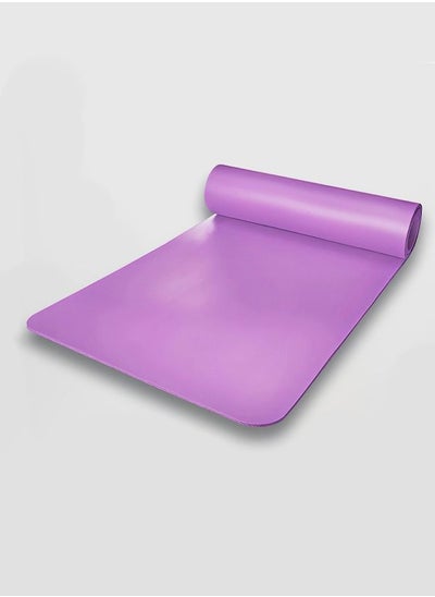 Buy 4mm Thick Yoga Mat Anti Slip Fitness Home Exercise Eco Friendly For All Types Of Floor Workouts Gym in UAE