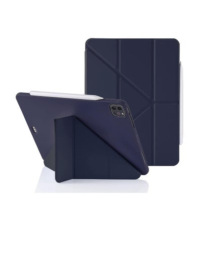 اشتري Compatible with iPad Pro 11 Inch Case 2022(4th Gen)/2021(3rd Gen)/2020(2nd Gen) Case, Smart Stand, Pencil Holder, Shockproof Slim Lightweight Leather Cover, Modern Abstract Design في مصر