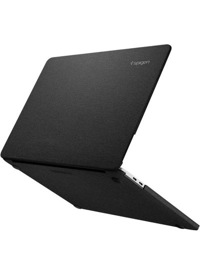 اشتري Thin Fit for MacBook Pro 13 inch Case Cover M2 / M1 A2338 A2251 A2289 (2022 / 2020) Hard Shell Premium Knit Fabric - Black في الامارات