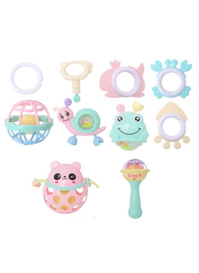 Buy 10-Piece Baby Teether Rattle Set in UAE