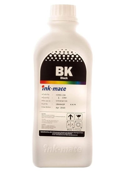 Buy Refill ink for printers, capacity of 1 liter, black color in Egypt