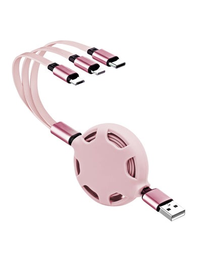 اشتري Multi 3 in 1 Universal Retractable USB Charging Cable في السعودية