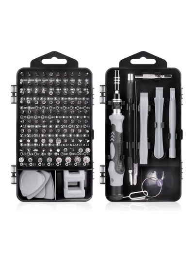 اشتري Mini Precision Screwdriver Set 115 in 1 DIY Repair Tools Kit Small Screwdriver Bit Set Black في السعودية