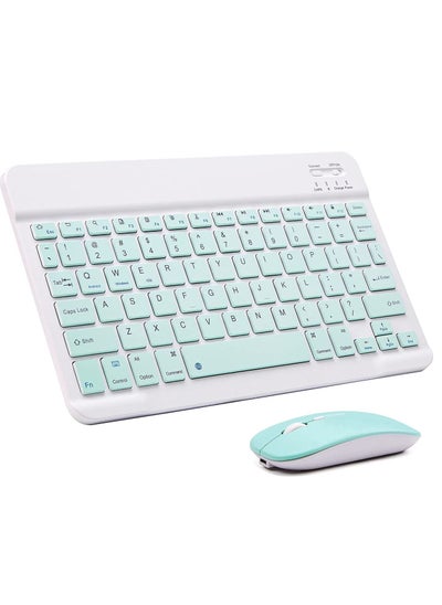 اشتري Wireless Keyboard Mouse Set for Apple iPad iPhone iOS 13 في الامارات