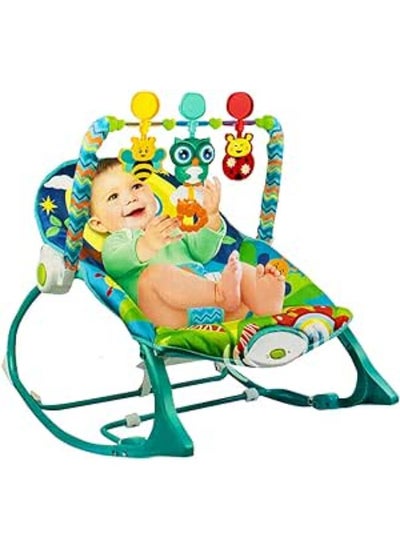 Buy Infant To Toddler Rocker Seat, 18 Kg, Three-Point Restraint Holds Baby Securely In Place, Green in Egypt