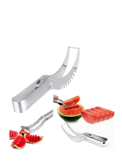 اشتري Watermelon Slicer Cutter, Stainless Steel Melon Knife, Smart Kitchen Gadget في الامارات