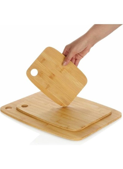 Buy BAMBOO,CUTING BOARD.SET OF 3,NATURAL-540724263 in Saudi Arabia