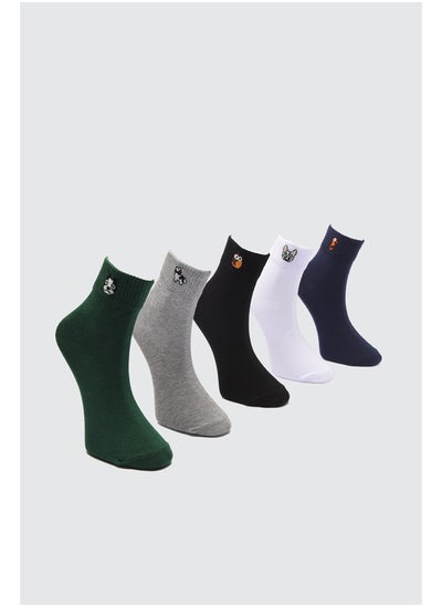 Buy Socks - Multicolor - 5 pcs in Egypt