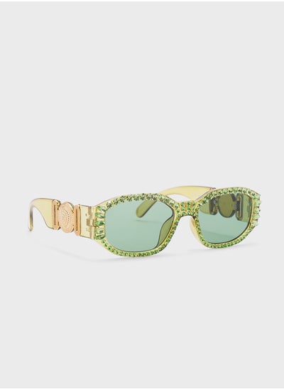 اشتري Jewelled Oval Sunglasses في الامارات