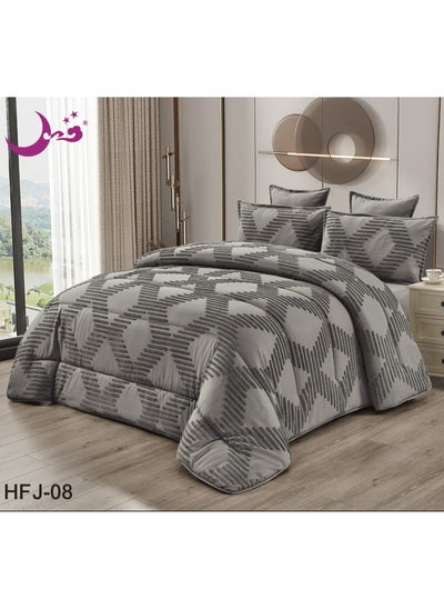 Buy Summer Comforter Set For One And A Half 4 Pieces Embroidered With A Modern Design in Saudi Arabia