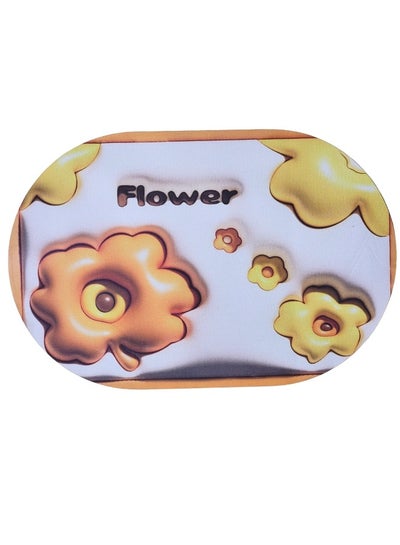 Buy 3D Cartoon Flower Shape Soft Quick-Drying Anti-Slip Bath Mat Size 50*35cm in Egypt