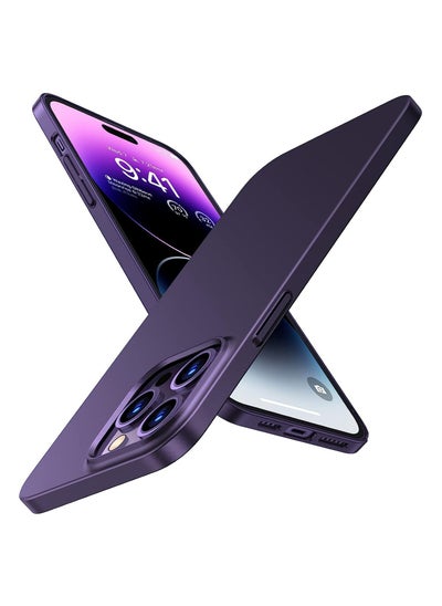 Buy Slim Fit Designed for iPhone 14 Pro Max Case 6.7 inch, Ultra-Thin 14 Pro Max Case 2022, Lightweight Hard PC Cover Phone Cases for iPhone 14 Pro Max Phone Case Purple, OriginFit in UAE