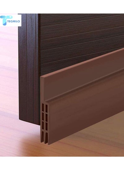 Buy Door Draft stopper, Bottom Seal for Exterior & Interior Doors Blocker for Insects Dust Noise and weather Stripping 2”W x 39”L-BROWN. in Saudi Arabia