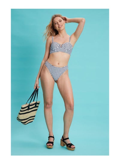 اشتري Black Gingham Cup Detail Bikini Set في الامارات