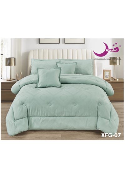 Buy Quilt Set for a king-size Bed for Two People Consisting of 6 Distinctive Pieces Size 240 x 260 cm. in Saudi Arabia