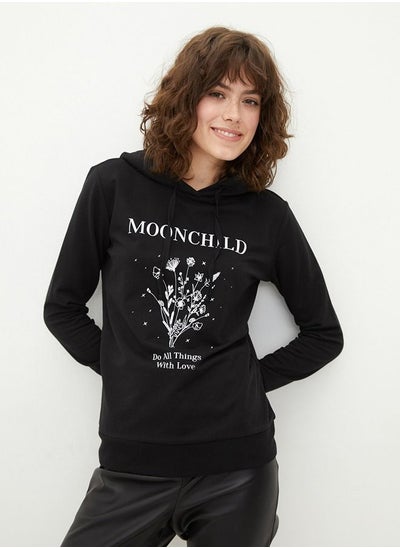 اشتري Women's Hooded Printed Long Sleeve Sweatshirt في السعودية