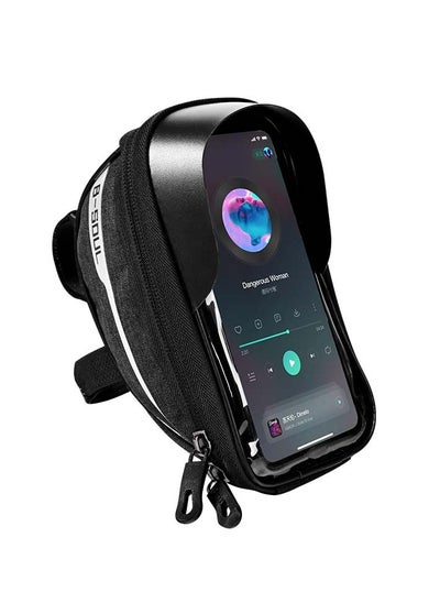 Buy Bike Phone Bag Waterproof Handlebar Bicycle Phone Case Sensitive Phone Mount Bag Holder Compatible with iPhone X XS Max XR 8 7 Plus Below 6.5" in UAE