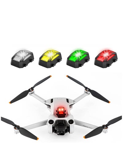 اشتري Drone Strobe Lights, FAA Anti-Collision Lighting Light Night Flight with 4 Colors for DJI Mini 3 Pro/Air 2S/Air 2/Mavic Mini/Mavic Pro/FPV/Holy Stone Quadcopters Accessories في السعودية