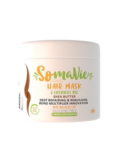 Buy Somavie Argan Cream Hair Mask High & Sensitive Protein and Low Porosity for Curly Hair 450ml in Egypt