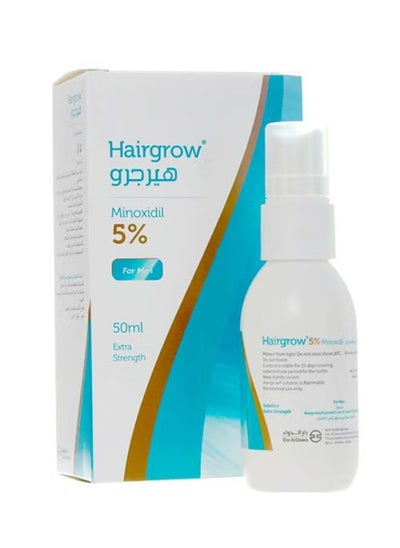 اشتري Hairgrow 5% Minoxidil Solution for Hair Loss Treatment – Regrow Thinning Hair, Fast Hair Growth for Men & Women, 50ml في الامارات