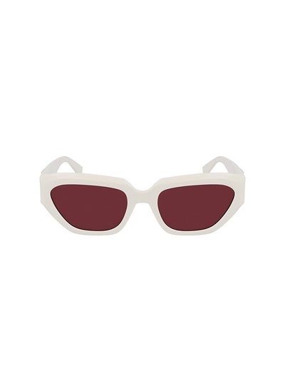 Buy Unisex UV Protection Rectangular Sunglasses - CKJ23652S-100-5419 - Lens Size: 54 Mm in UAE