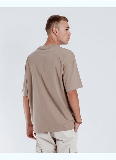 Buy Khaki Basic Oversized Tee in Egypt