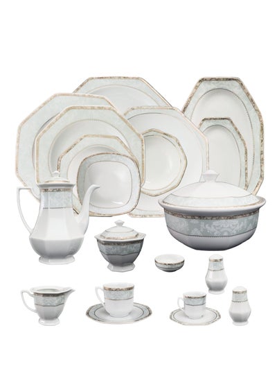 Buy Dinnerware Sets - Octagonal Collection - Cyrine Edition- 72 Pcs in Egypt