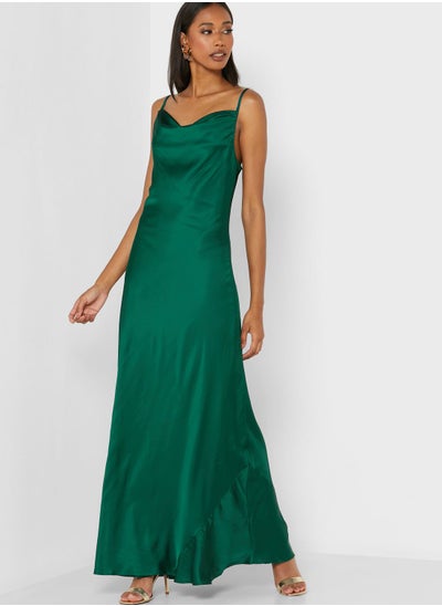 Buy Cowl Neck Strappy Dress in Saudi Arabia