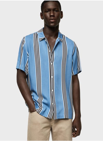 Buy Striped Regular Fit Shirt in UAE