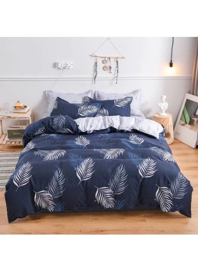 Buy King Size Duvet Cover Stylish Bedding Set 6pcs One Set High Quality Microfiber  Cotton Deep Pocket Set Includes 1 Duvet Cover 220x240cm With 1 Fitted Sheet 200x200+25cm & 4 Pillowcases 50x75 cm in UAE