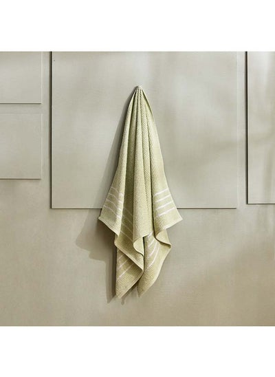 Buy Mateo Ribbed Cotton Bath Towel 136 x 68 cm in UAE