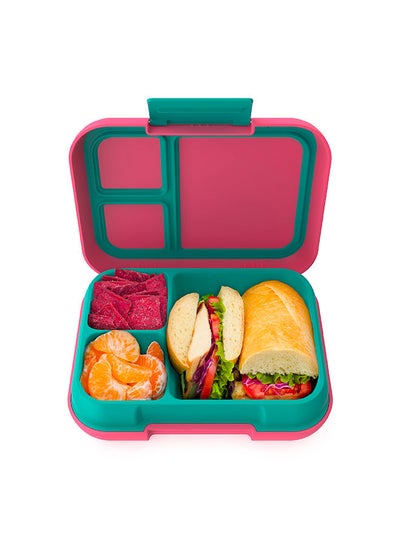 Buy Pop Lunchbox - Removable Divider - Bright Coral/Teal in UAE