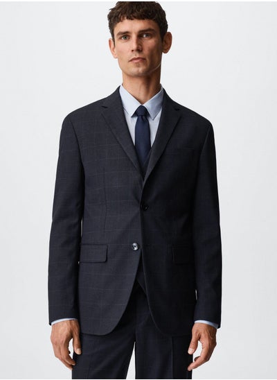 Buy Checked Slim Fit Blazer in UAE