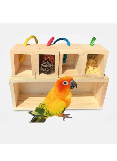 Buy Bird Toy, Training Feeder Toys ducation Play Gym Playground Activity Cage Toys for Parrot，Lovebird for Small and Medium Parrots and Birds in UAE