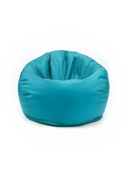 Buy Faux Leather Bean Bag With Polystyrene Beads Filling XS, Cyan in UAE