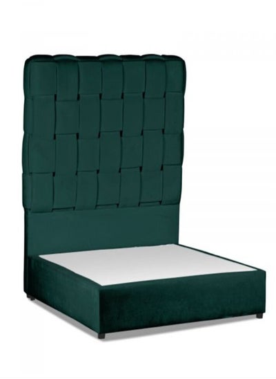 Buy Nara | Velvet Bed Frame - Dark Green in Saudi Arabia