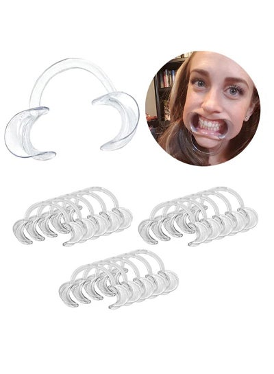 Buy Cheek Retractor Dental Mouth Openers: 15 Pcs Autoclavable Mouth Openers for Teeth Whitening, Mouthguard Retractor, Smile Retractor, Dental Retractor, Mouth Expander, Mouth Holder (Size M Clear ) in Saudi Arabia