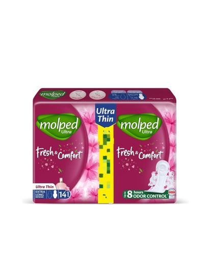 Buy Ultra  Fresh and Comfort Value Pack  Extra Long  14 Pads in Egypt