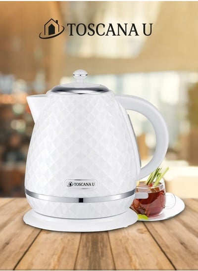 Buy Electric Kettle 1.7L 2200W ST-1217 White in Saudi Arabia