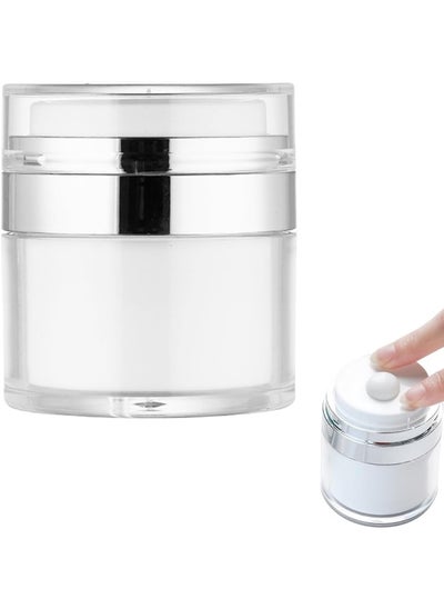 Buy Ecvv 15Ml Cream Jar Vacuum Bottle With Pump Refillable Travel Size Containers For Creams Lotions Sample Empty Makeup Cosmetic Jar Lotion Dispenser in Saudi Arabia