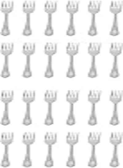 Buy Stainless Steel Big Fork Set 12 Pieces - Silver in Egypt