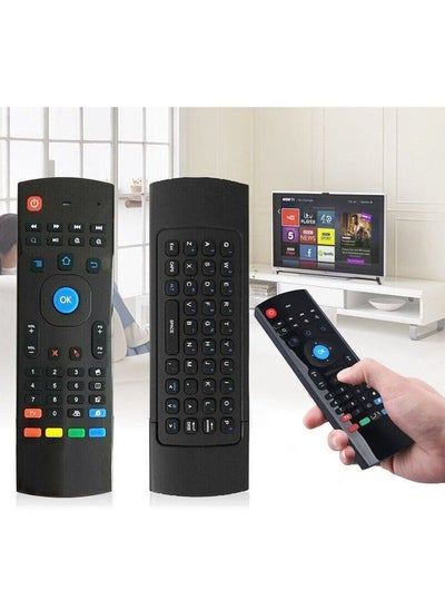 اشتري Wireless Fly Air Mouse Keyboard Remote With Mic Suitable For Smart TV Android Box PC في الامارات