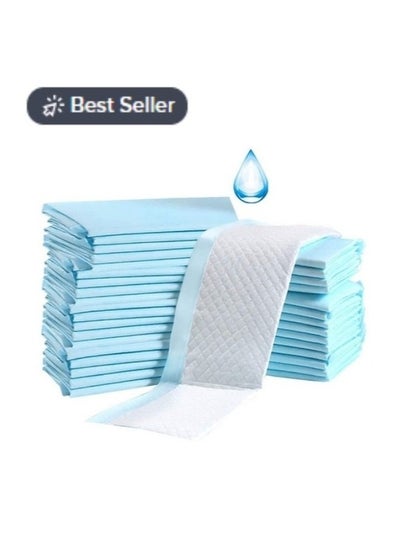 اشتري 25-Piece Disposable Underpads, Incontinence Bed Pads- 90x60 cm في السعودية