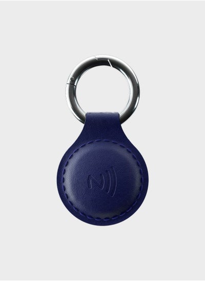 Buy Tap NFC Keychain - Share Everything With A Tap - Handmade Natural Leather - Navy in Egypt