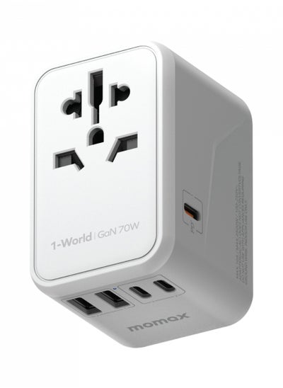 Buy 1-World 70W AC Travel Adapter (White) in UAE