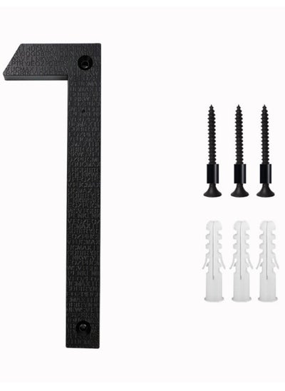 Buy 8’’ Modern Floating House Numbers for Outside Large Black Shadow Home Number with Nails Kit & Template Easy to Be Mounted for Exterior House Address Garage Gate Street Farmhouse Number 1 in Saudi Arabia