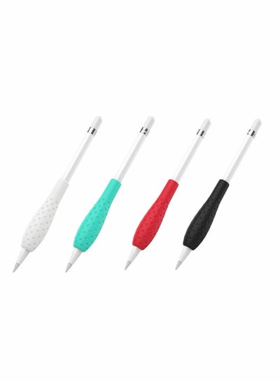 Buy Compatible for Apple Pencil 1st / 2nd Generation Case, Grip Holder Silicone Soft Anti-Slip Sleeve, Capacitive Stylus Sleeve Holder Protector ​(4 Pack) in Saudi Arabia