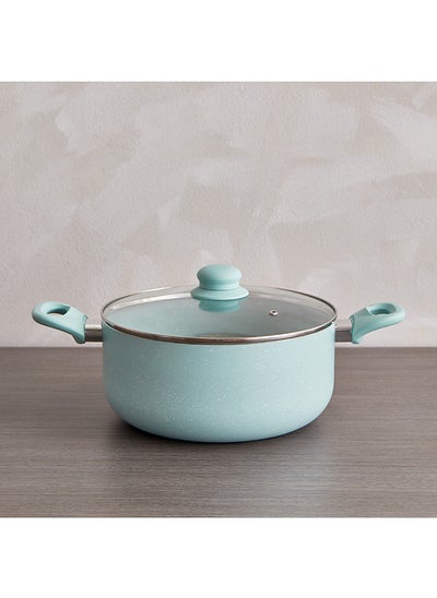 اشتري Marble Coating Casserole with Lid 24x24 cm في الامارات