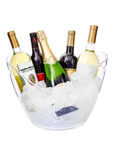 اشتري Alhoora Ice Bucket Kitchen Tools Ice Bucket, Acrylic Transparent European-style Creative Portable Ice Bucket في الامارات